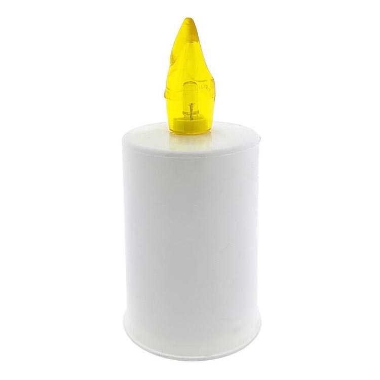 LED Kynttilä LED/2xAA lämpimänvalkoinen 10,8 cm valkoinen