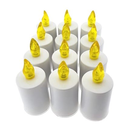 LED Kynttilä LED/2xAA lämpimänvalkoinen 10,8 cm valkoinen
