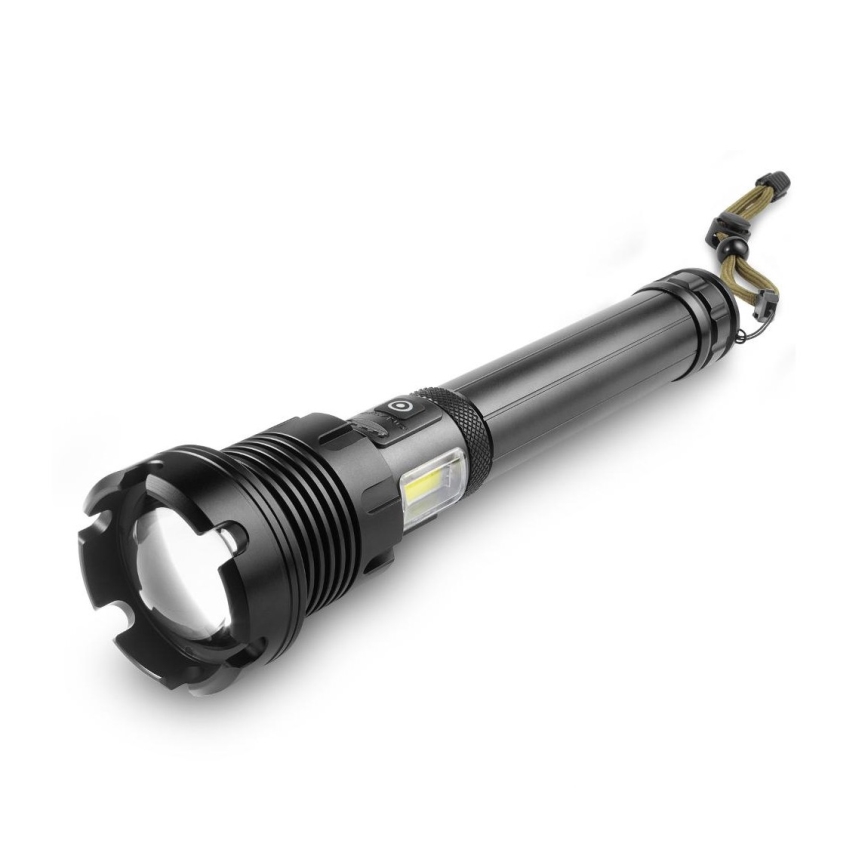 LED Ladattava alumiininen taskulamppu virtapankkitoiminnolla LED/4400 mAh 2200 lm IP44
