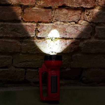 LED Ladattava aurinko taskulamppu LED/7W/230V 400 kiiltävä 3200 mAh