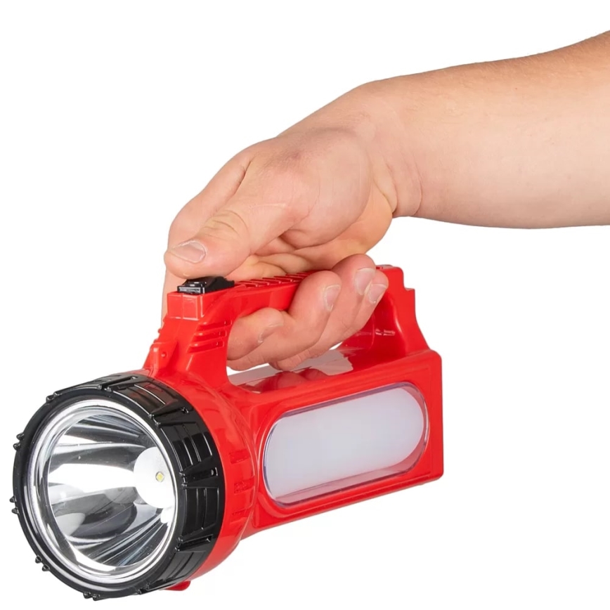 LED Ladattava aurinko taskulamppu LED/7W/230V 400 kiiltävä 3200 mAh