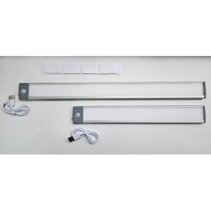 LED Ladattava kalustevalaistus anturilla LED/2,5W/5V USB 800 mAh 4200K 32,5 cm