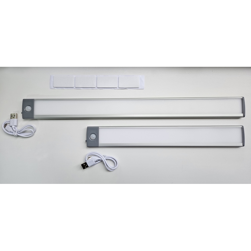 LED Ladattava kalustevalaistus anturilla LED/2,5W/5V USB 800 mAh 4200K 32,5 cm