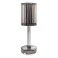 LED-ladattava kosketusohjattu pöytälamppu SIMPLE LED/1W/5V 3000-6000K 2400 mAh savunharmaa