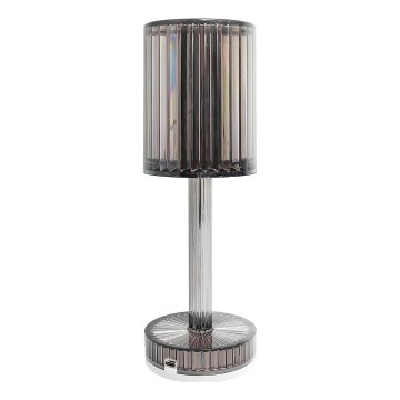 LED-ladattava kosketusohjattu pöytälamppu SIMPLE LED/1W/5V 3000-6000K 2400 mAh savunharmaa