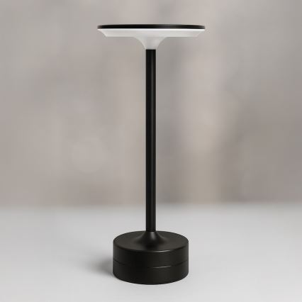 LED ladattava kosketusohjattu pöytävalaisin TAVOLO LED/2,5W/5V 2400 mAh 3000-6000K musta