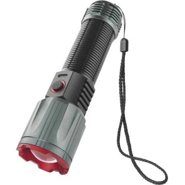 LED ladattava metalli taskulamppu LED/5V 3000 kiiltävä 5000 mAh IP43