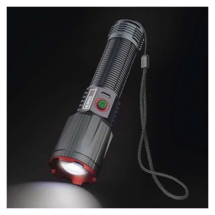 LED ladattava metallinen taskulamppu LED/5V 3000 lm 5000 mAh IP43