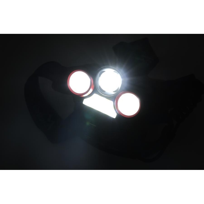 LED Ladattava otsalamppu LED/USB 670lm