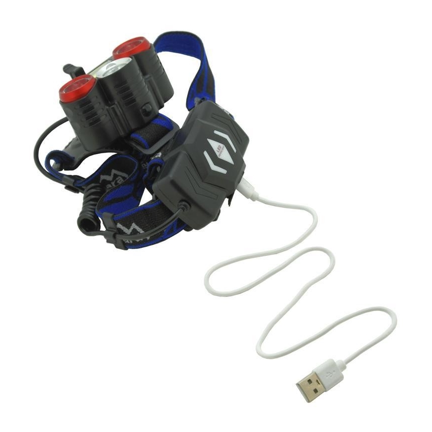 LED Ladattava otsalamppu LED/USB 670lm