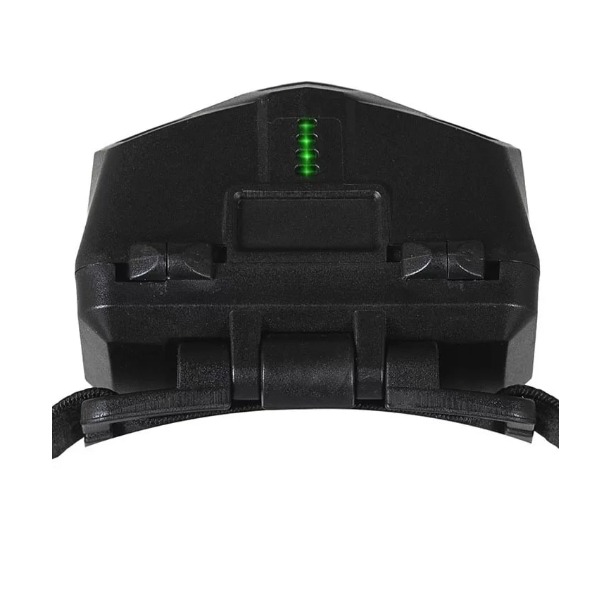 LED-säädettävä ladattava otsalamppu sensorilla ja punaisella valolla 2xLED/5W/5V/3xAAA IP65 500 lm 1200 mAh