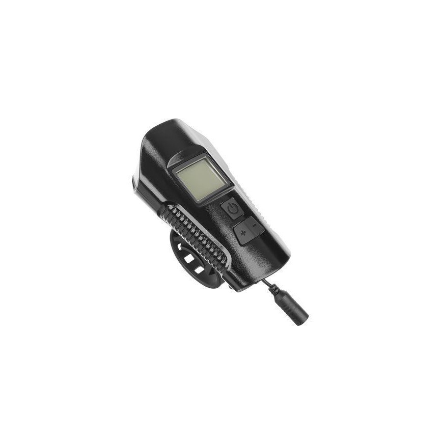 LED Ladattava polkupyörän taskulamppu laskurilla ja kellolla LED/1500 mAh IP65