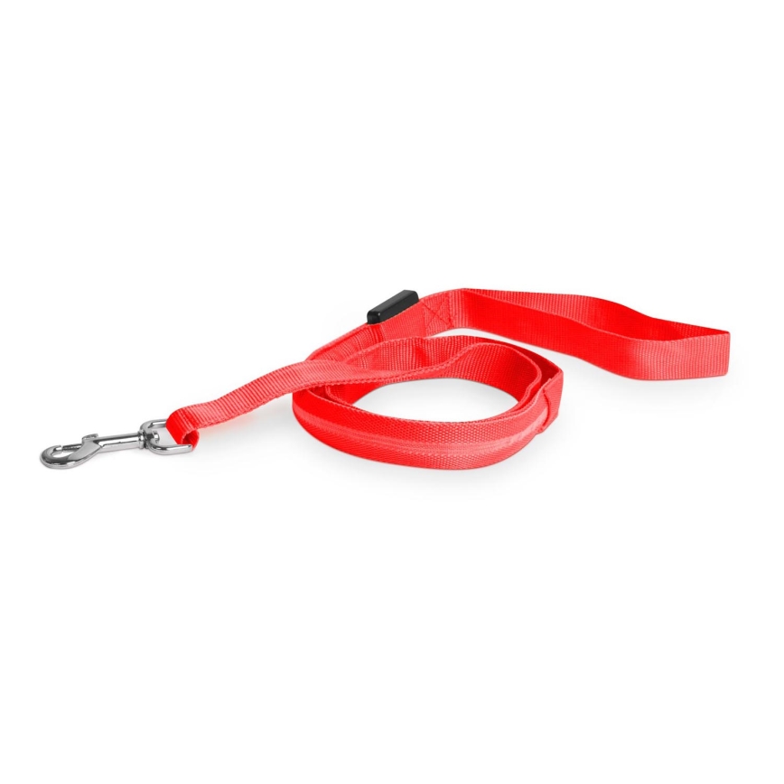 LED ladattava talutushihna 120 cm 2xCR2032/5V/40 mAh punainen