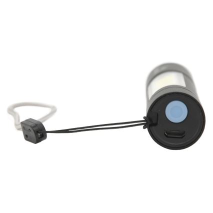 LED-ladattava taskulamppu LED/400mAh musta
