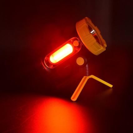 LED ladattava taskulamppu LED/5W/4000mAh + LED/3W