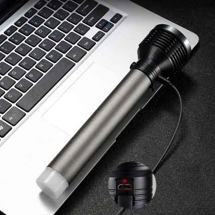 LED Ladattava taskulamppu LED/6,5W/3,7V 2400 mAh