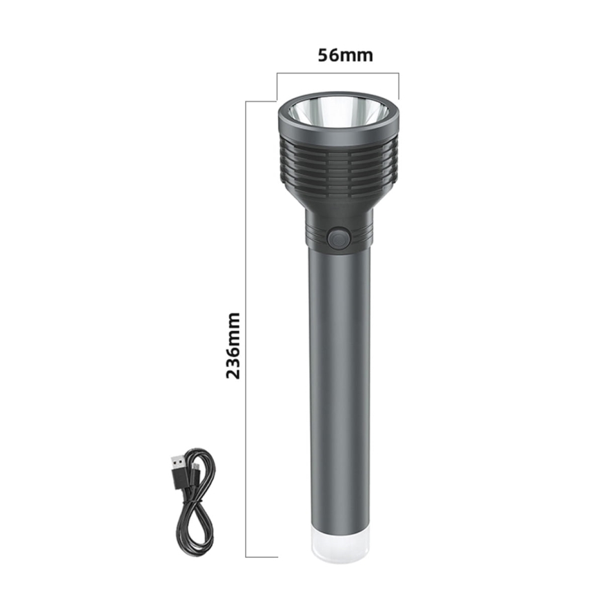 LED Ladattava taskulamppu LED/6,5W/3,7V 2400 mAh