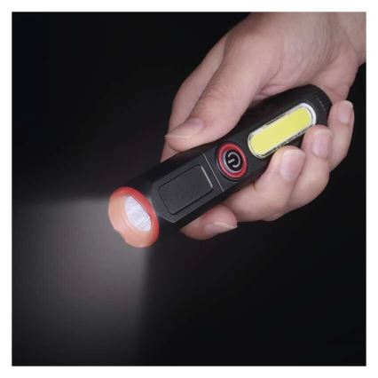 LED ladattava taskulamppu LED/USB/3,7V 120 lm 400 mAh