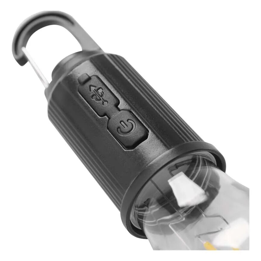 LED ladattava taskulamppu LED/USB IP44 90 lm 400mAh