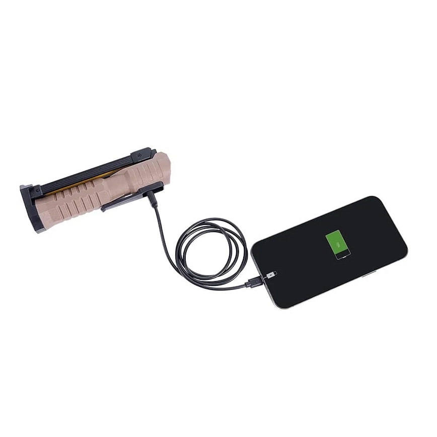 LED Himmennettävä ladattava työkäyttöön soveltuva taskulamppu virtapankki -toiminto LED/4W/5V IPX4 600 lm 2000mAh