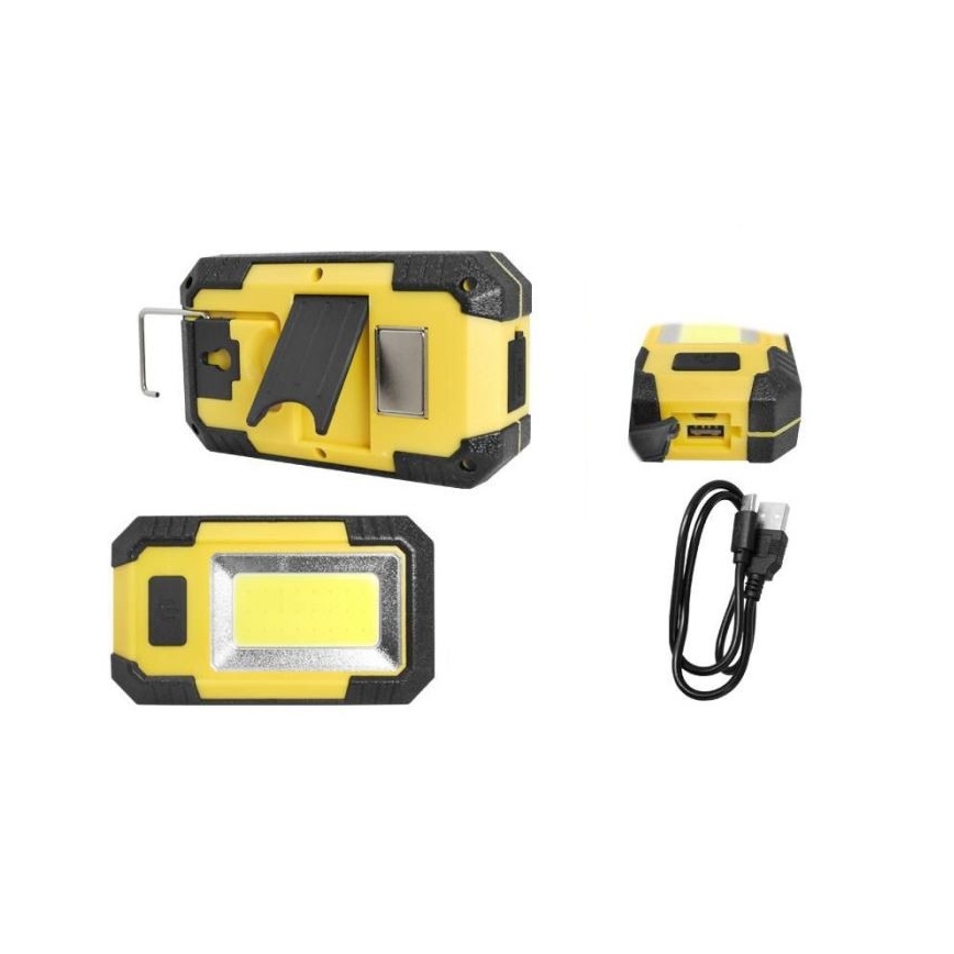 LED ladattava valonheitin LED/10W/4000 mAh 6000K IP44