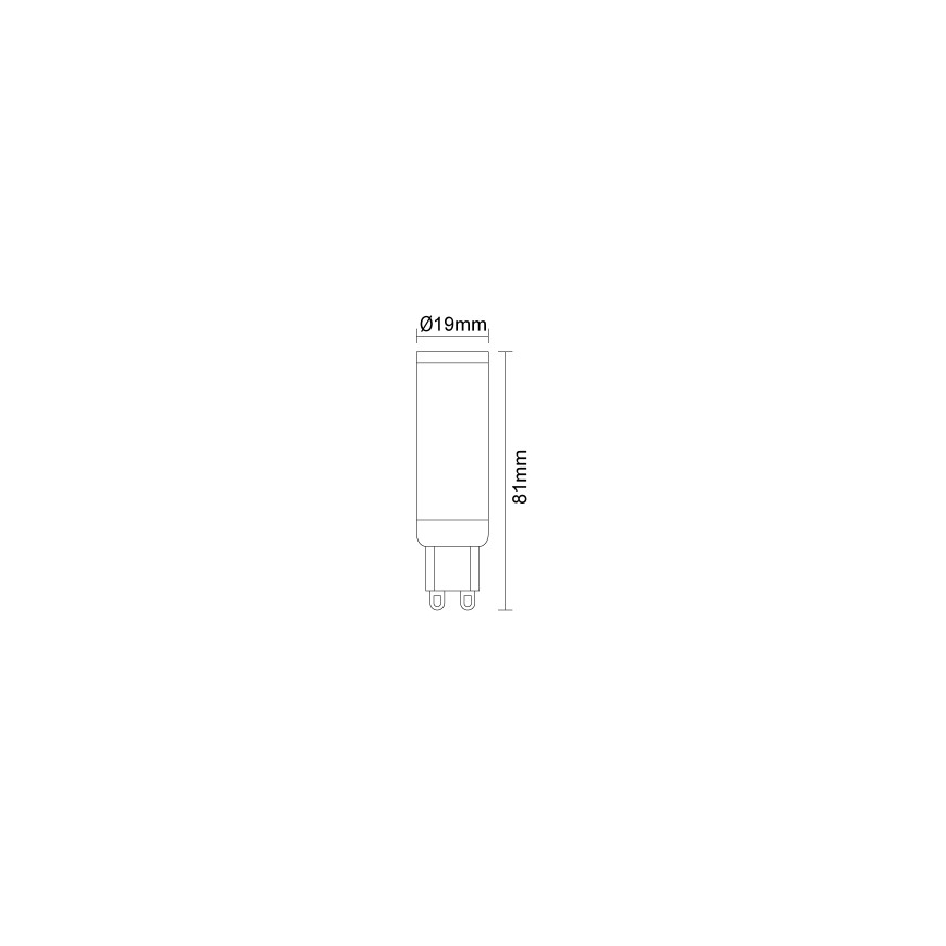 LED-lamppu G9/7,6W/230V 4000K