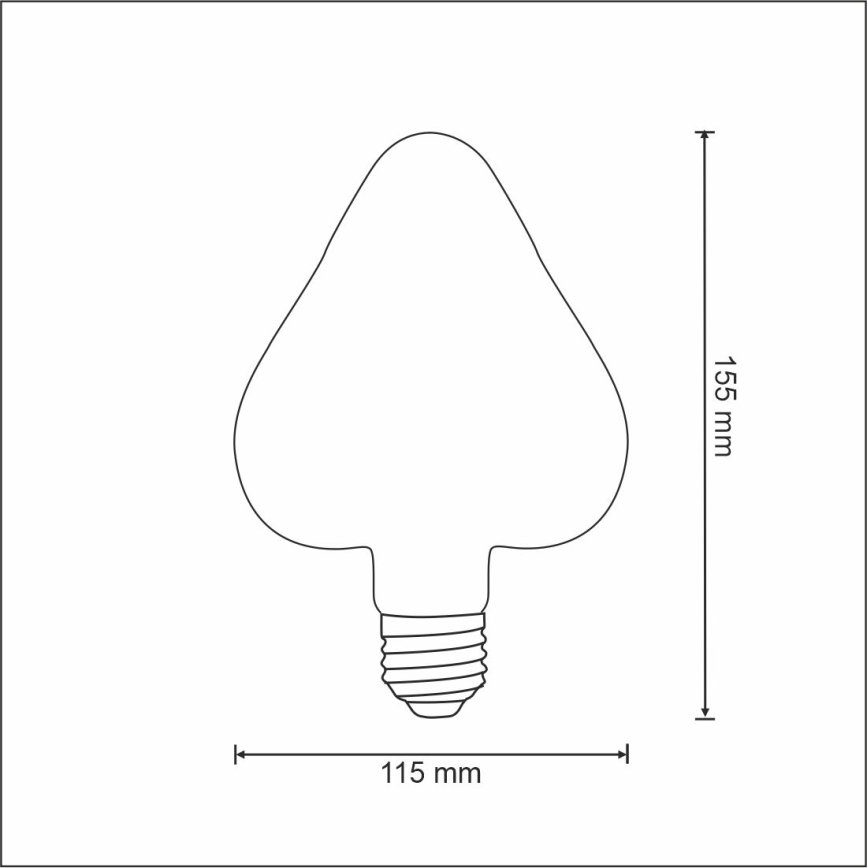 LED-lamppu VINTAGE AMBER E27 / 2,5W / 230V 2000K