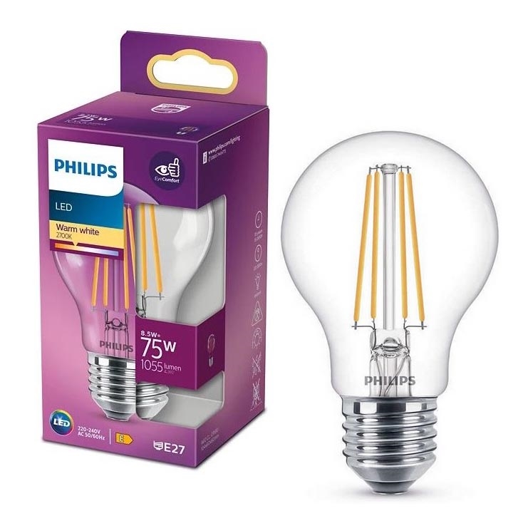 LED-lamppu VINTAGE Philips A60 E27/8,5W/230V 2700K