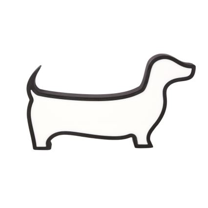 LED Lapsi Pöytälamppu DOG LED/12W/230V musta