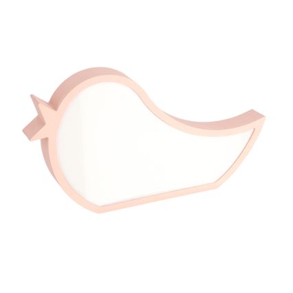 LED Lapsipöytälamppu BIRD LED/12W/230V vaaleanpunainen