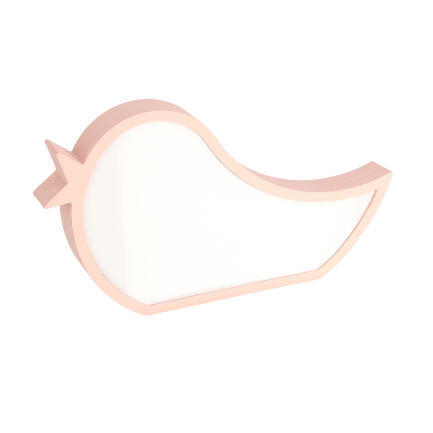 LED Lapsipöytälamppu BIRD LED/12W/230V vaaleanpunainen