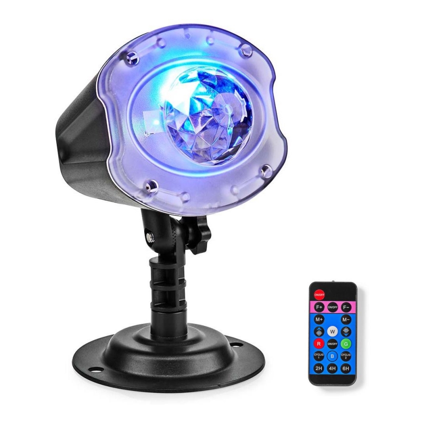 LED-laserprojektori 6W/230V IP65 + kaukosäädin