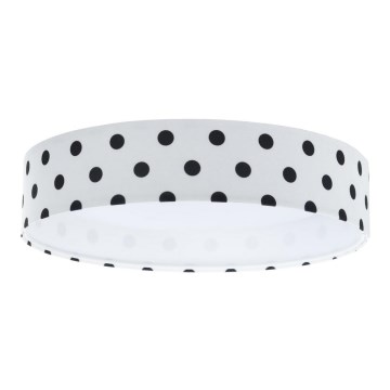 LED Lasten kattovalaisin GALAXY KIDS LED/24W/230V pisteet valkoinen/musta