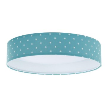LED Lasten kattovalaisin GALAXY KIDS LED/24W/230V tähdet turkoosi/valkoinen