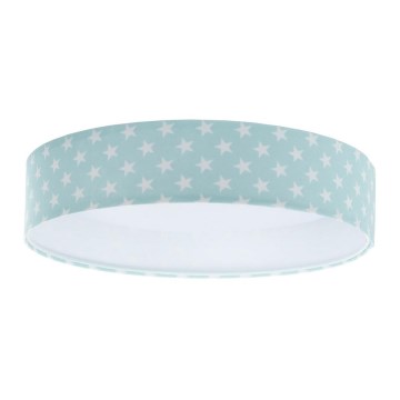 LED Lasten kattovalaisin GALAXY KIDS LED/24W/230V tähdet vihreä/valkoinen