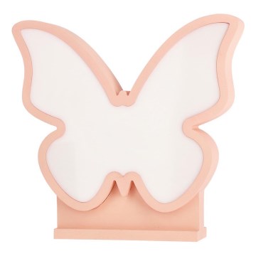 LED Lasten pöytälamppu BUTTERFLY LED/14W/230V vaaleanpunainen