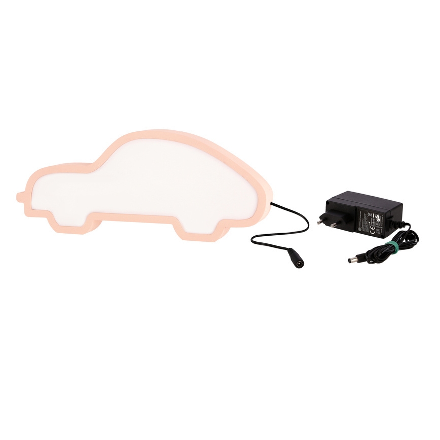 LED Lasten pöytälamppu CAR LED/11W/230V vaaleanpunainen