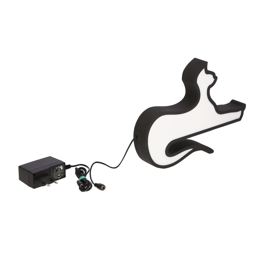LED Lasten pöytälamppu CAT LED/13W/230V musta