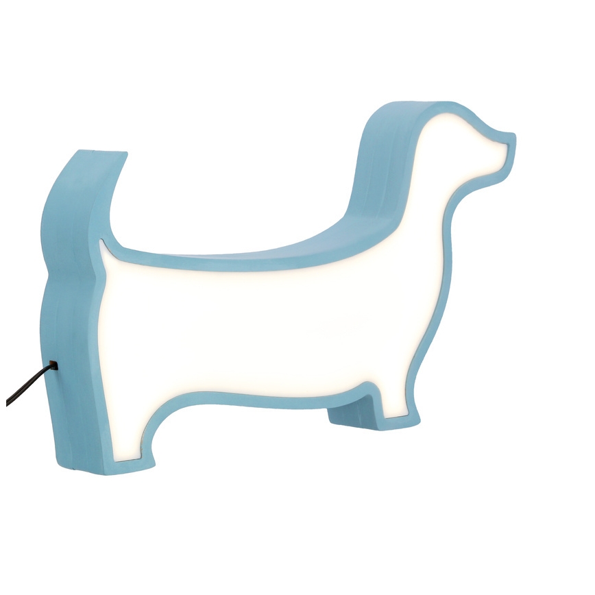 LED lasten pöytälamppu DOG LED/12W/230V sininen