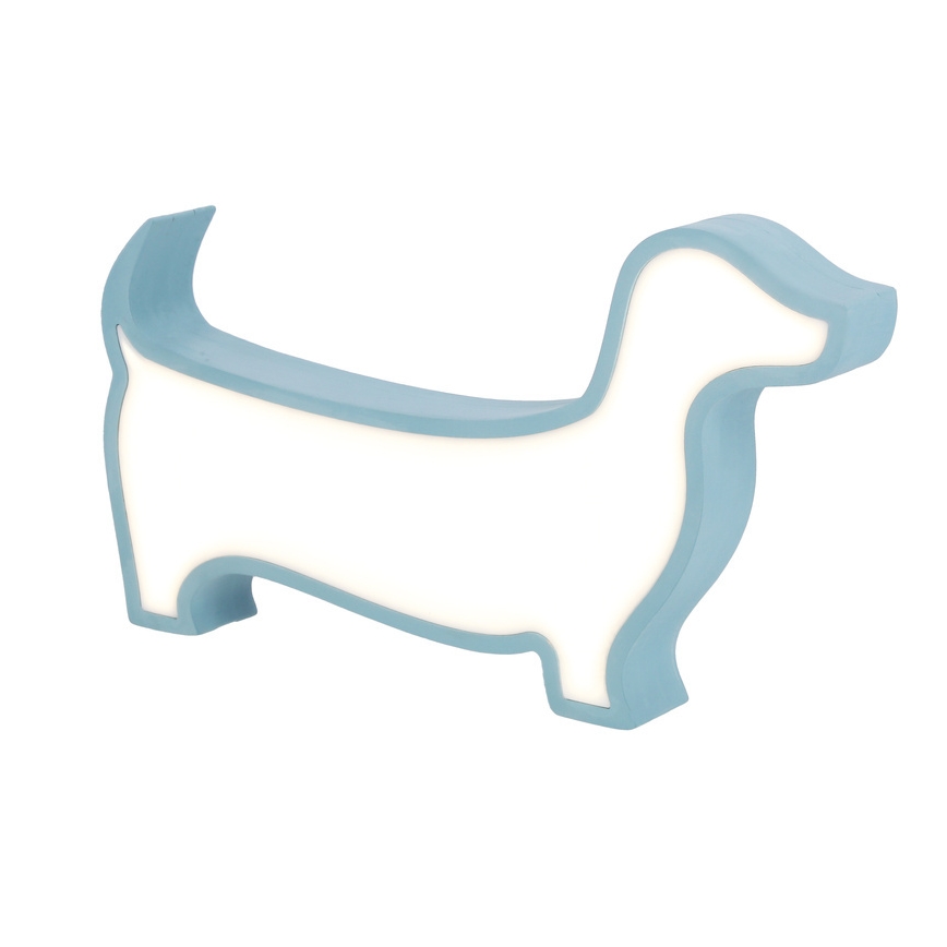 LED lasten pöytälamppu DOG LED/12W/230V sininen