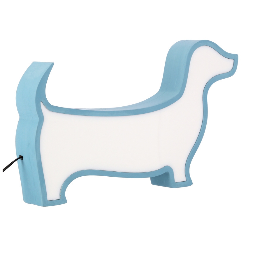 LED lasten pöytälamppu DOG LED/12W/230V sininen