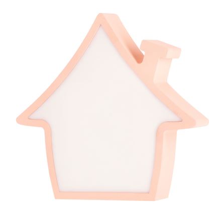 LED Lasten pöytälamppu HOUSE LED/10W/230V vaaleanpunainen