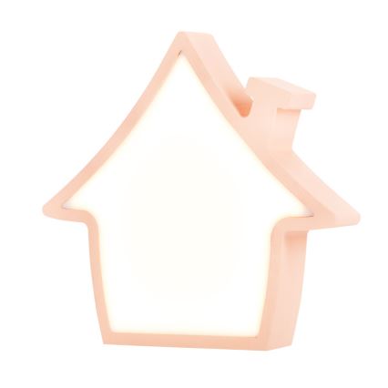 LED Lasten pöytälamppu HOUSE LED/10W/230V vaaleanpunainen