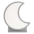 LED Lasten pöytälamppu MOON LED/12W/230V harmaa