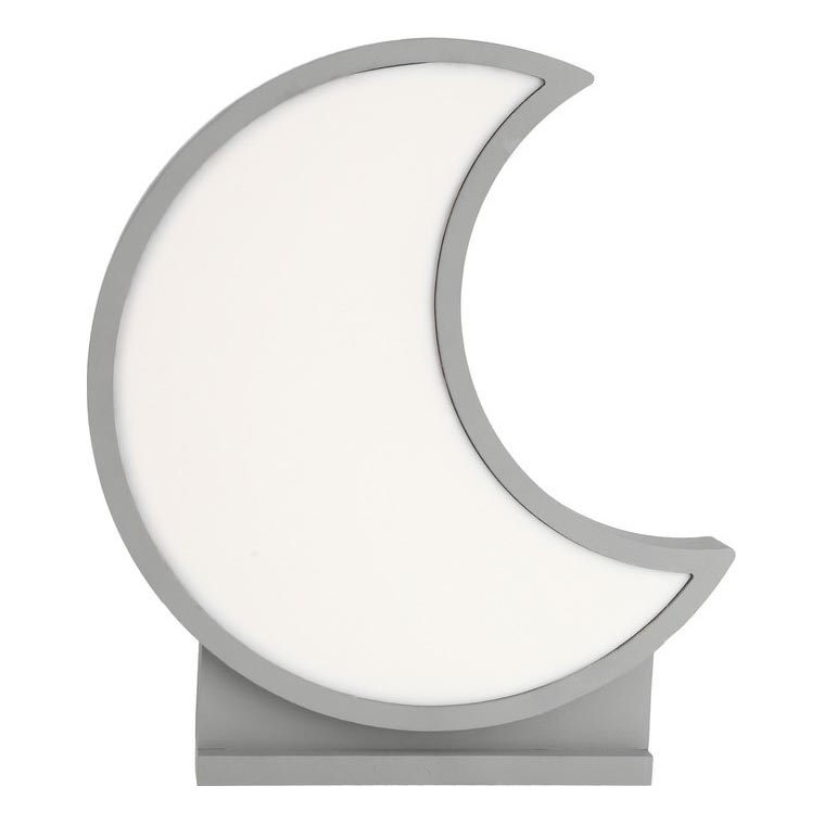 LED Lasten pöytälamppu MOON LED/12W/230V harmaa