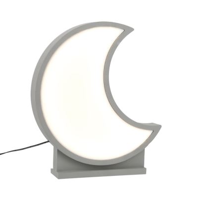 LED Lasten pöytälamppu MOON LED/12W/230V harmaa