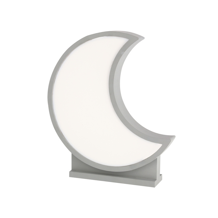 LED Lasten pöytälamppu MOON LED/12W/230V harmaa