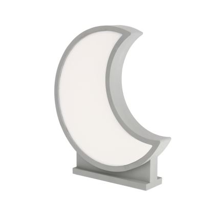 LED Lasten pöytälamppu MOON LED/12W/230V harmaa
