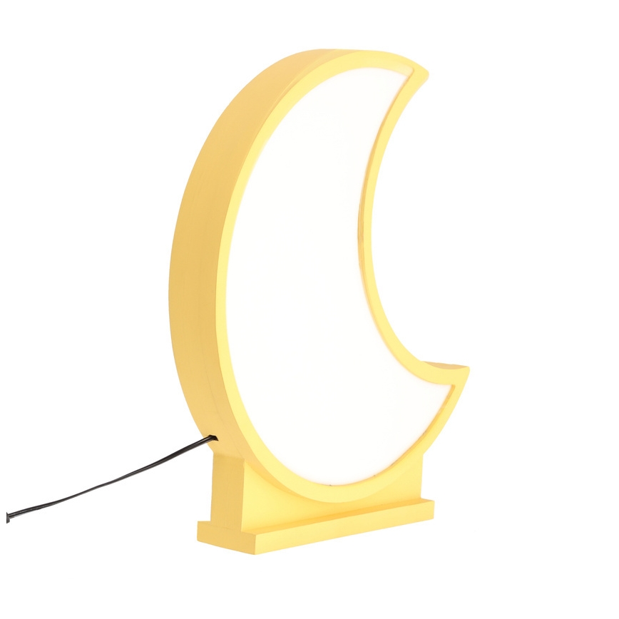 LED lasten pöytälamppu MOON LED/12W/230V, keltainen