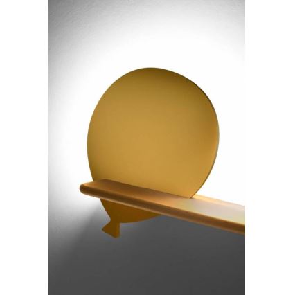 LED Lasten seinävalaisin hyllyllä BALLOON LED/4W/230V keltainen/puu - FSC-sertifioitu